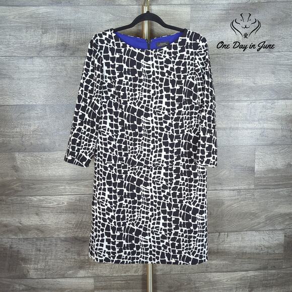 Tahari Long Sleeve Mini Dress Size 6 - Picture 1 of 7